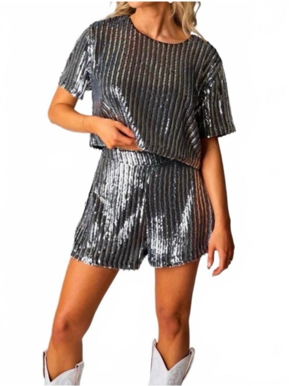 new Buddy Love Laura Black Sequin Set